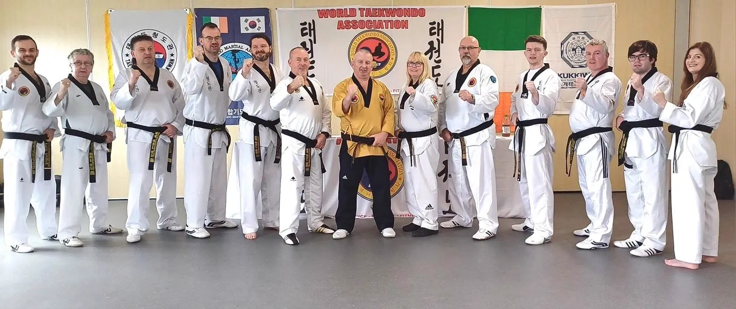 World Taekwondo Ireland black belt line-up